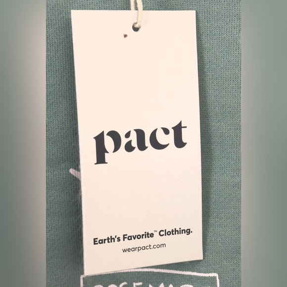 pact Organic Cotton Sage Green Graphic Herbs Crew Neck Slouchy Sweatshirt M & L - Picture 5 of 12
